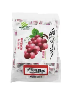 Asia Foods / Молочно-фруктовые конфеты со вкусом винограда