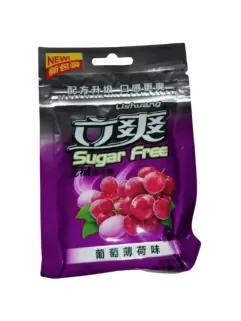 Конфеты Lishuang Виноград-Мята Sugar Free, 15г