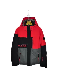 Куртка мужская LM82077-3, Цвет: Черно-красный