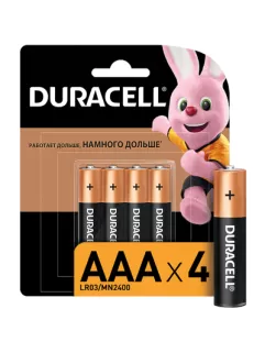 DURACELL Basic Батарейки 4шт, тип AAA, BL