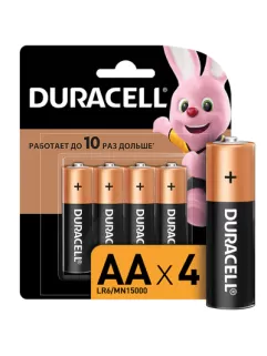 DURACELL Basic Батарейки 4шт, тип AA, BL