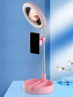 Селфи лампа - зеркало "2 в1", на штативе