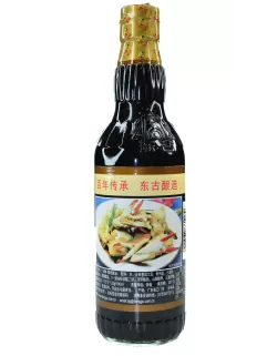 Китайский темный соевый соус со вкусом морепродуктов, Донгу , 500мл