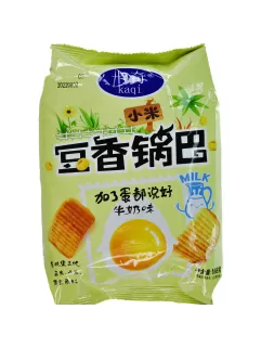 Китайские рисовые чипсы с молочным вкусом, 168г