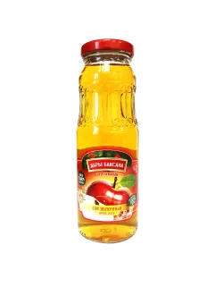 Сок яблочный восстановленный осветленный "Дары Баксана" в стеклянной бутылке, 0,25л.