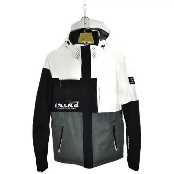 Куртка мужская LM82077-2, Цвет: Черно-белый