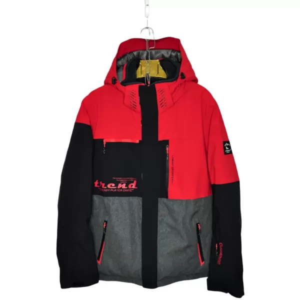 Куртка мужская LM82077-3, Цвет: Черно-красный