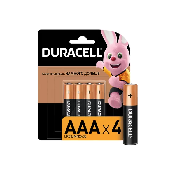 DURACELL Basic Батарейки 4шт, тип AAA, BL