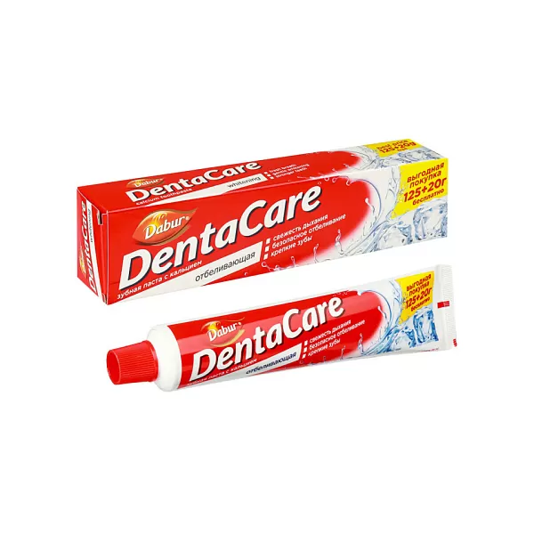 Зубная паста Dabur Denta Care,с экстрактом трав/отбеливающая,комплексная,145 г,индия