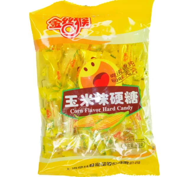 Конфеты кукурузные (карамельные) Golden Monkey Corn Flavor Hard Candy , 160г
